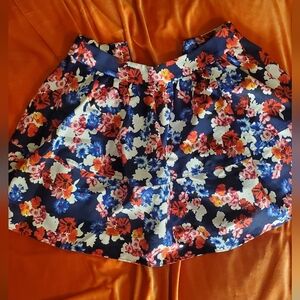 Express fitted floral short bubble skirt size 0